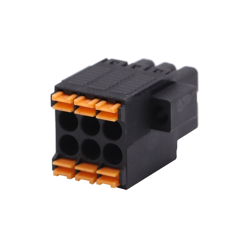 Bloco terminal plugável de 3,5 mm com flange