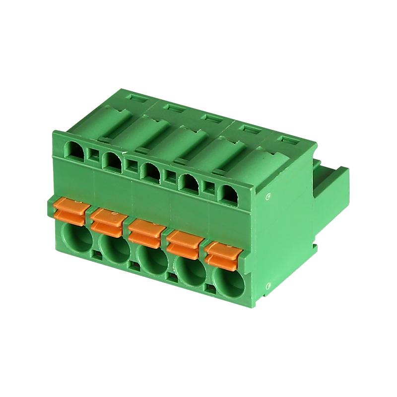 Bloco terminal plugável sem parafusos 5,0 MM