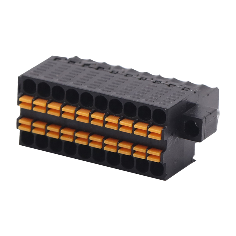 Bloco terminal plugável macho de mola 3,5 MM